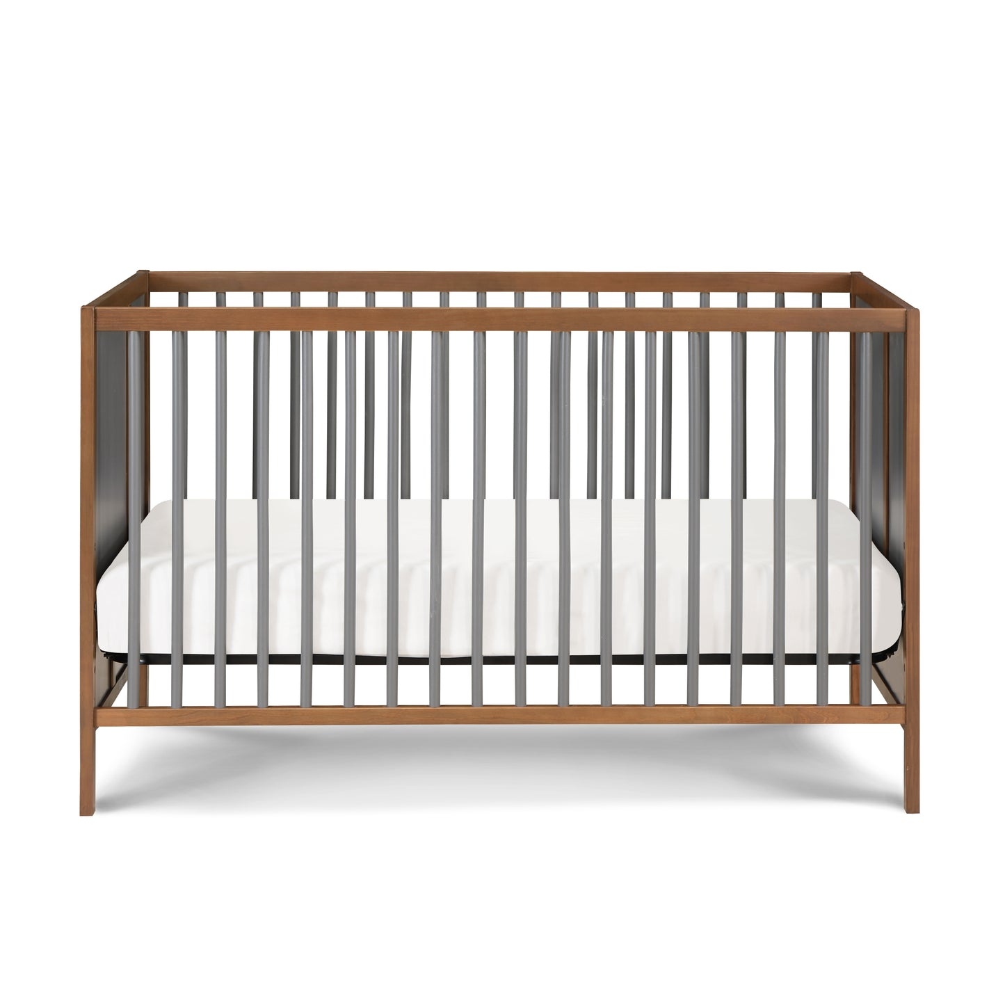 Pixie Finn 3-in-1 Crib in Walnut/Charcoal