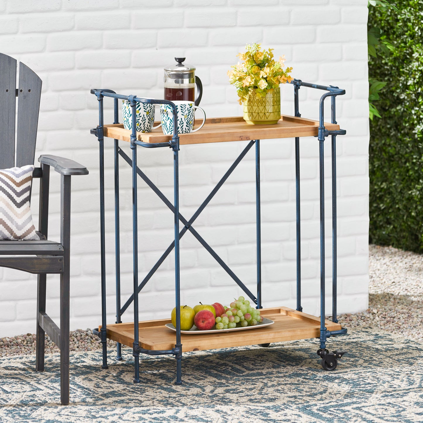 EDEN PLUMMERS PIPE BAR CART