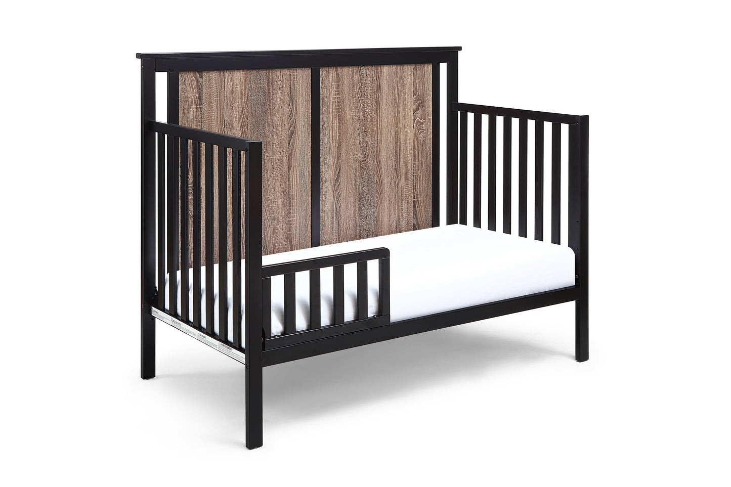 Connelly 4-in-1 Convertible Crib Black/Vintage Walnut