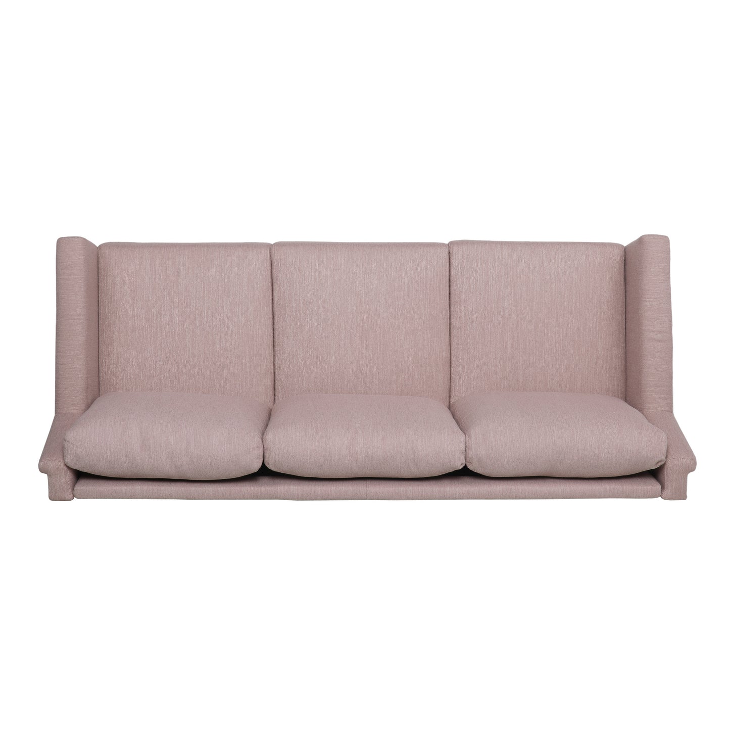 Comfy 3-seat Sofa with Wooden Legs, PU, for Living Room and Study