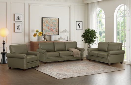 Living Room Sofa with Storage Sofa 1+2+3 Sectional Taupe Faux Leather