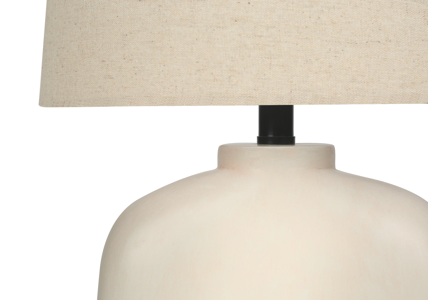 Lighting, 25"h, Table Lamp, Cream Resin, Beige Shade, Modern