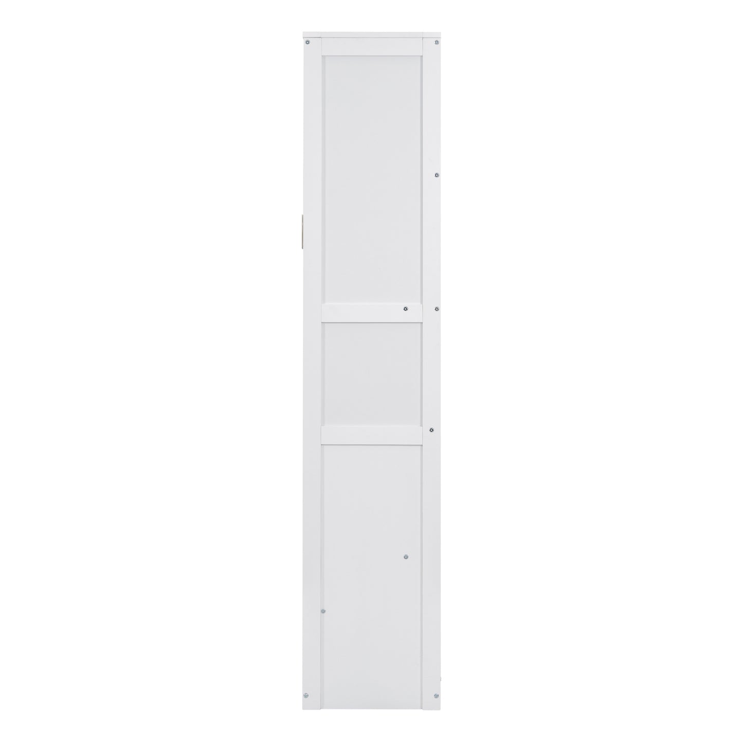 Queen Size Murphy Bed Wall Bed with Shelves,White