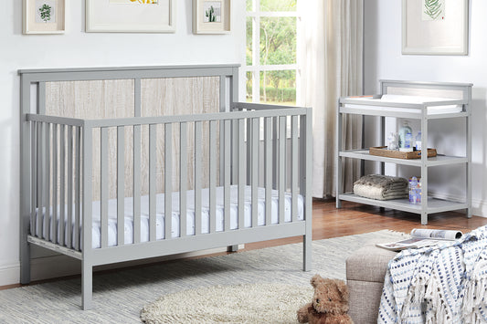 Connelly 4-in-1 Convertible  Crib Gray/Rockport Gray