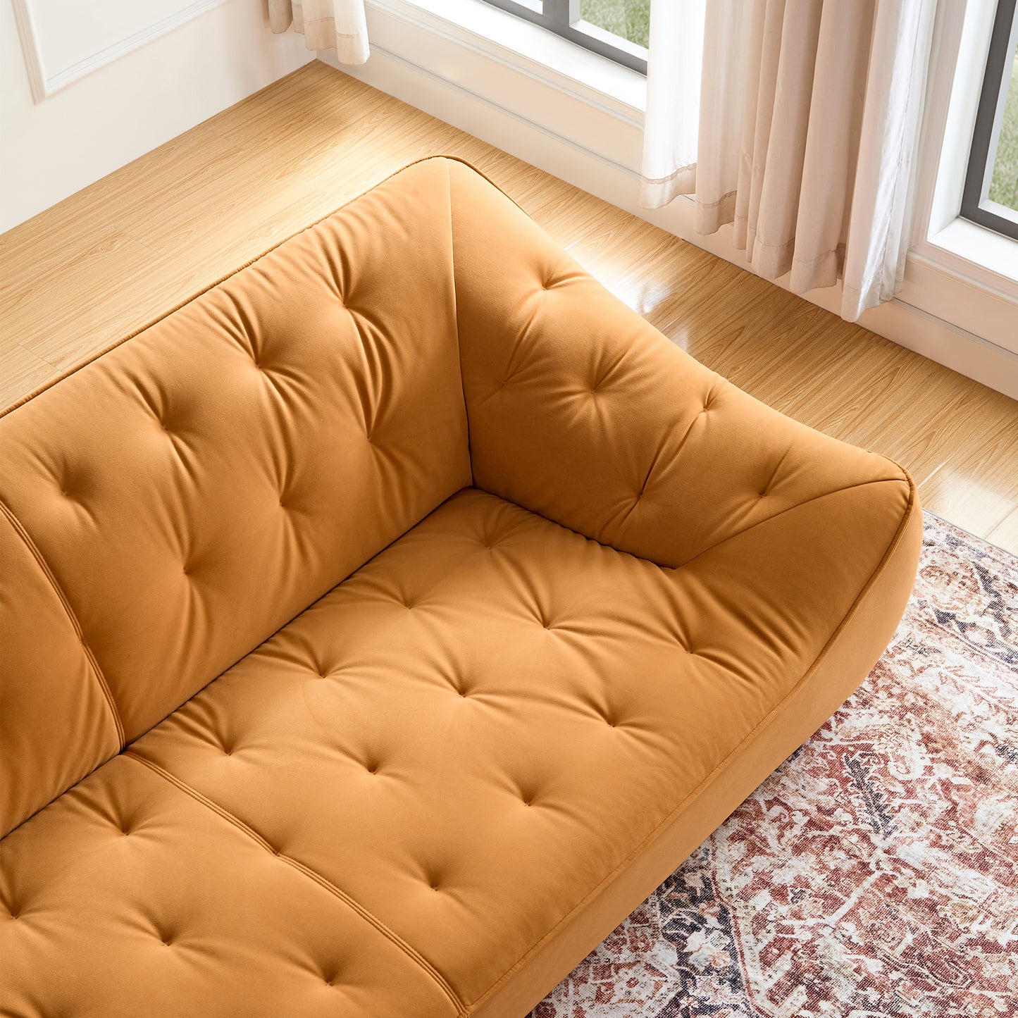 WKS10O Orangeset sofa, durable fabric, solid wood frame