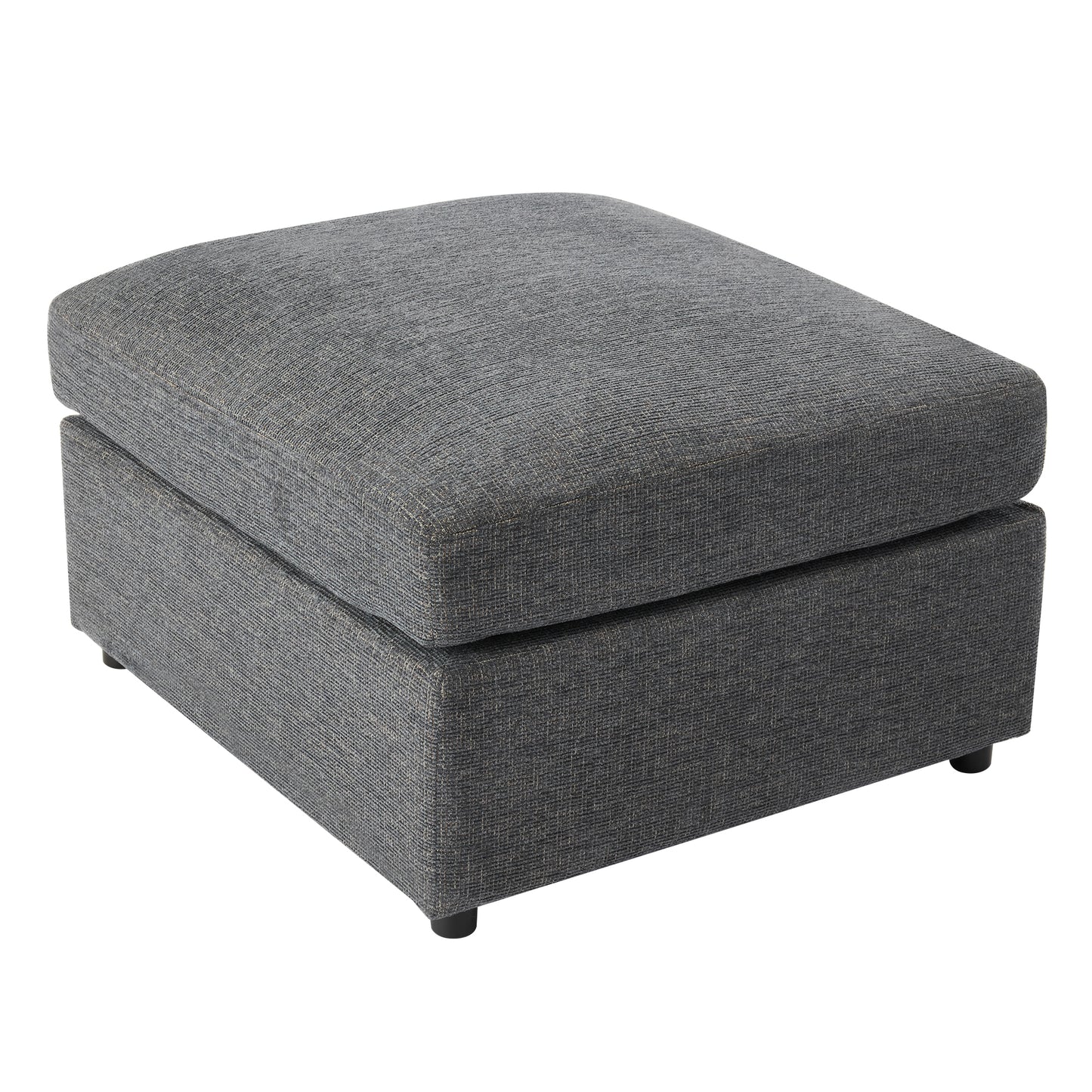 85.4" Sectional Sofa Modular Sofa U-shaped Sofa Couch Sofa Bed L-shaped Sofa with a Movable Ottoman and Two USB Ports for Living Room, Grey