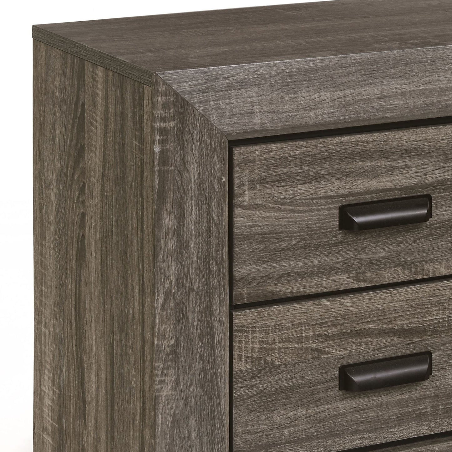 Weathered Grey Grain 2-drawer Nightstand