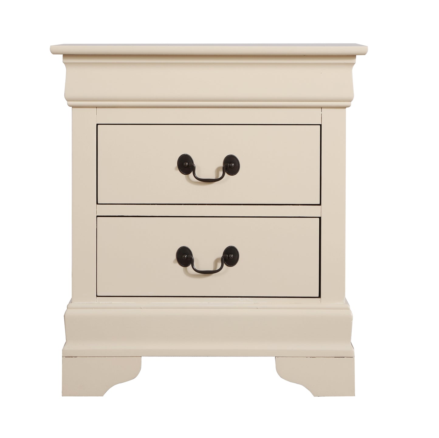Elegant Beige Nightstand With Classic Design