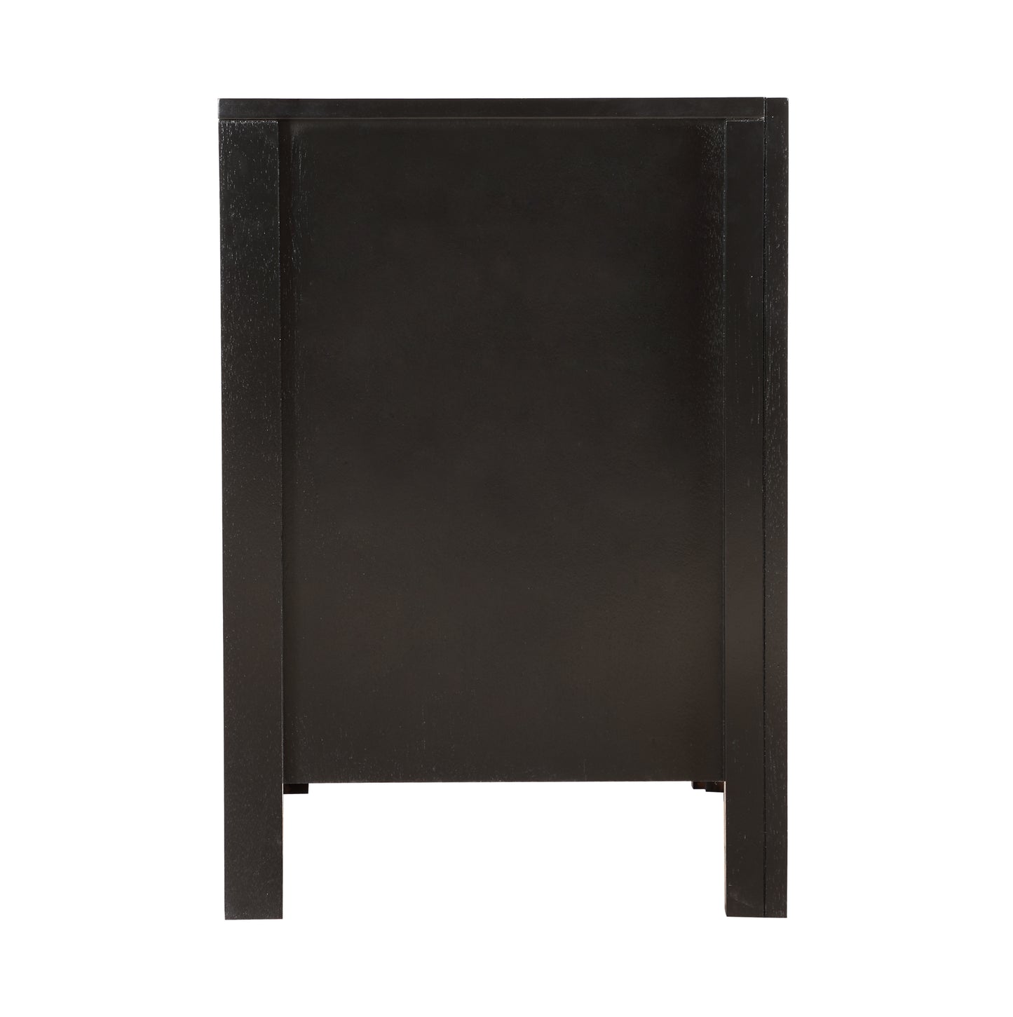 Elegantly Designed Bedside Table In Chic Black