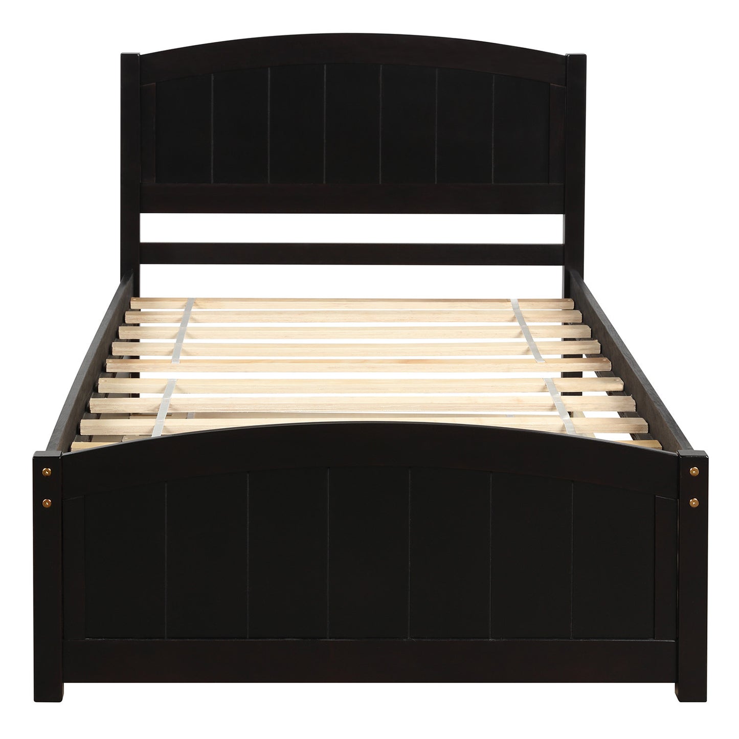 Twin size Platform Bed with Trundle, Espresso