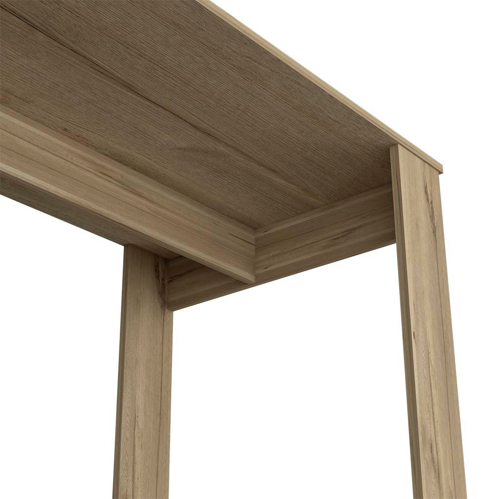 Computer Desk Albion with Ample Worksurface and Legs, Light Oak Finish