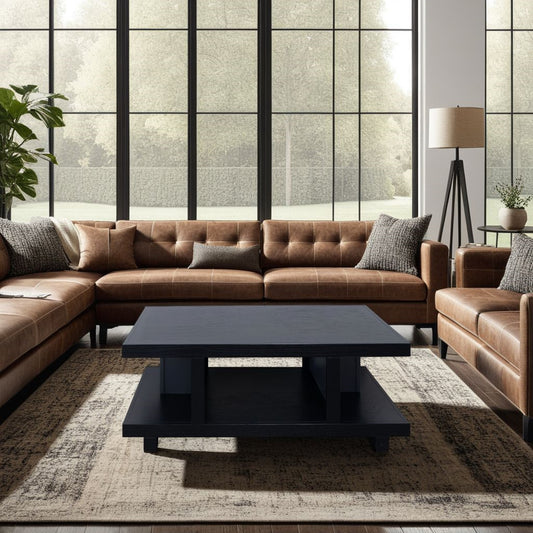 Laurel Canyon 49 inch Coffee Table, No Assembly Required, Clove Finish