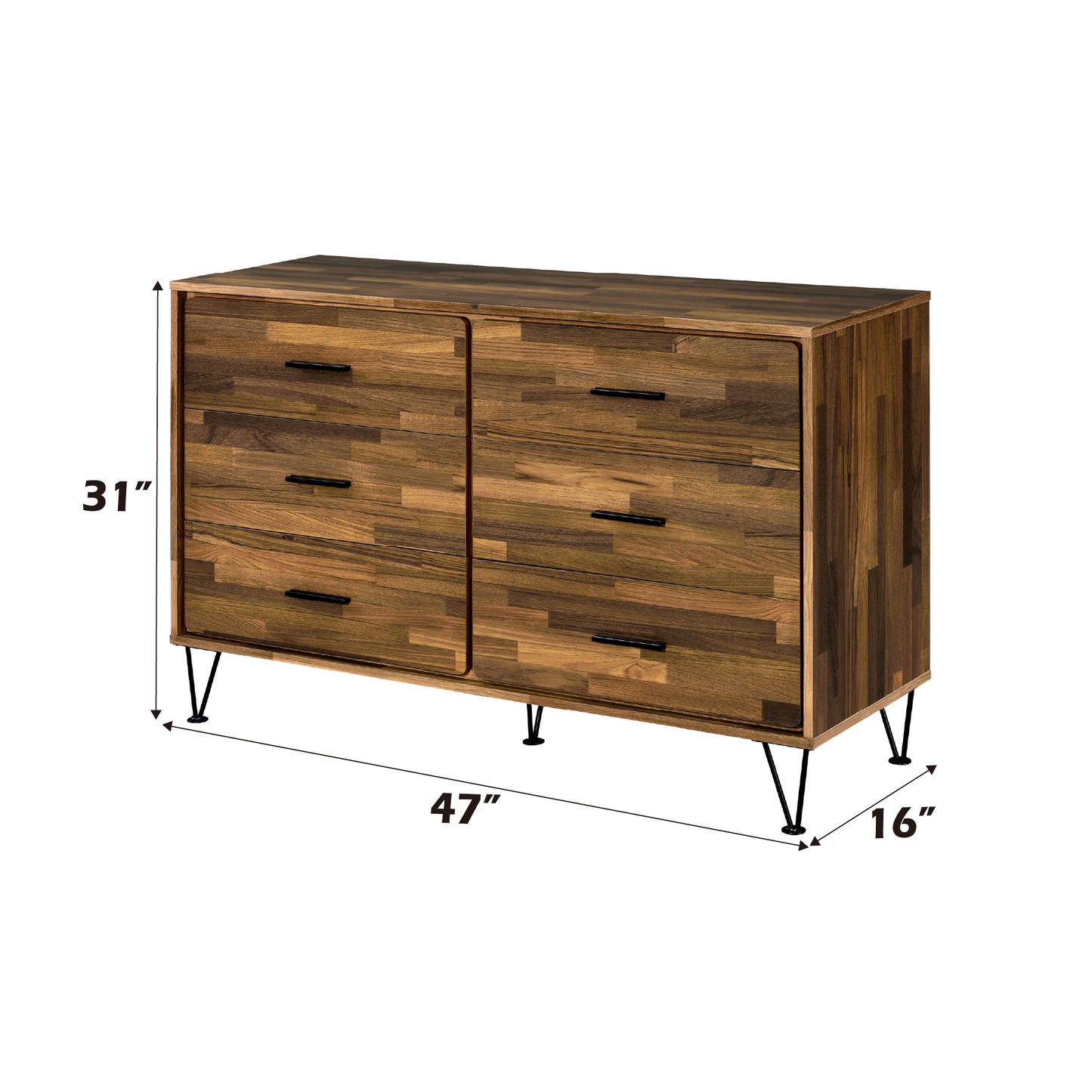 Hestia Walnut Finish Dresser