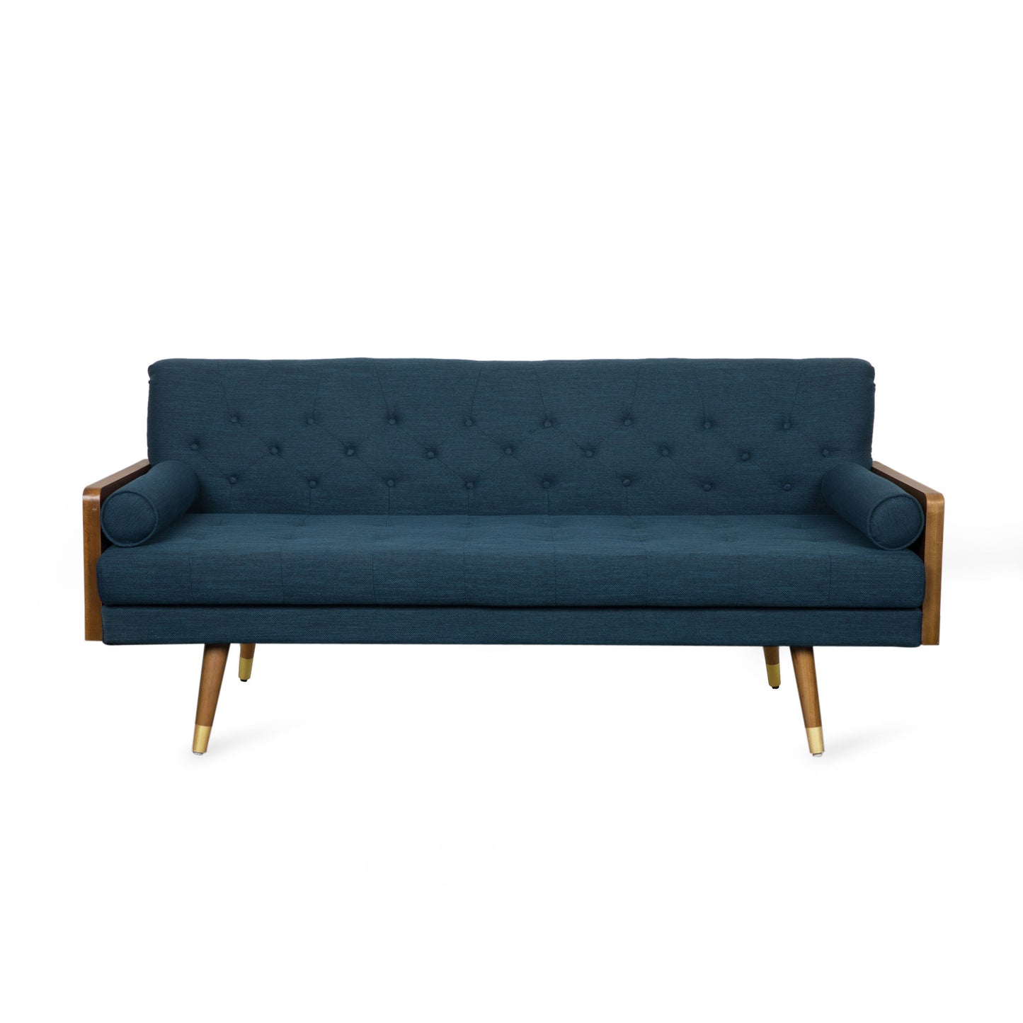 Aidan Mid-Century Modern Tufted Fabric Sofa