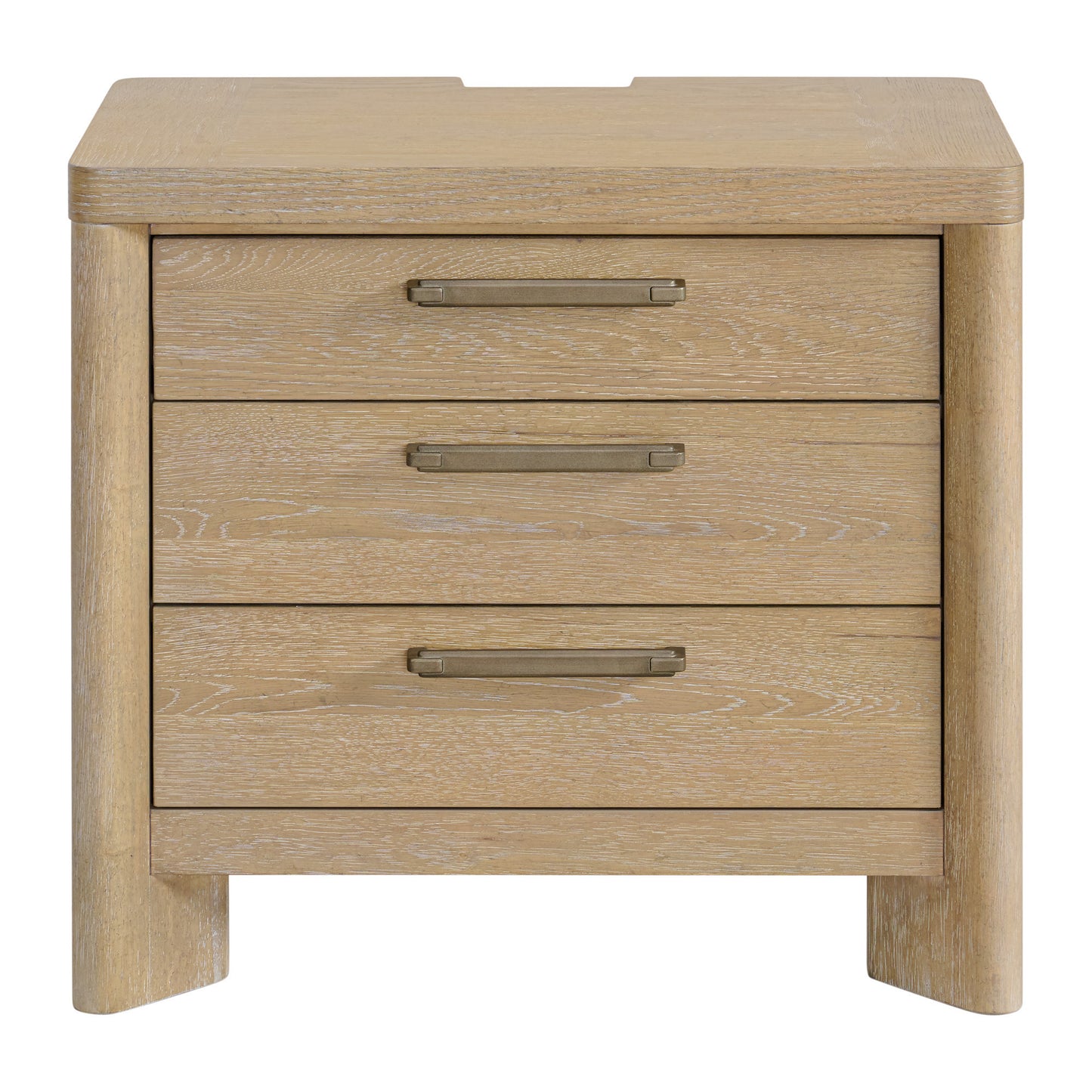 Clove Tan 3-Drawer Nightstand