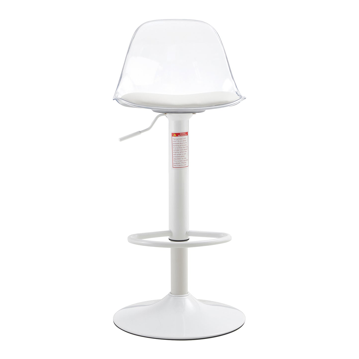 Modern minimalist bar chairs and bar stools. Can rotate 360 ° and adjust lifting. PET backrest and PU seats. Set of 2. Suitable for bars, restaurants, and front desk cashiers.