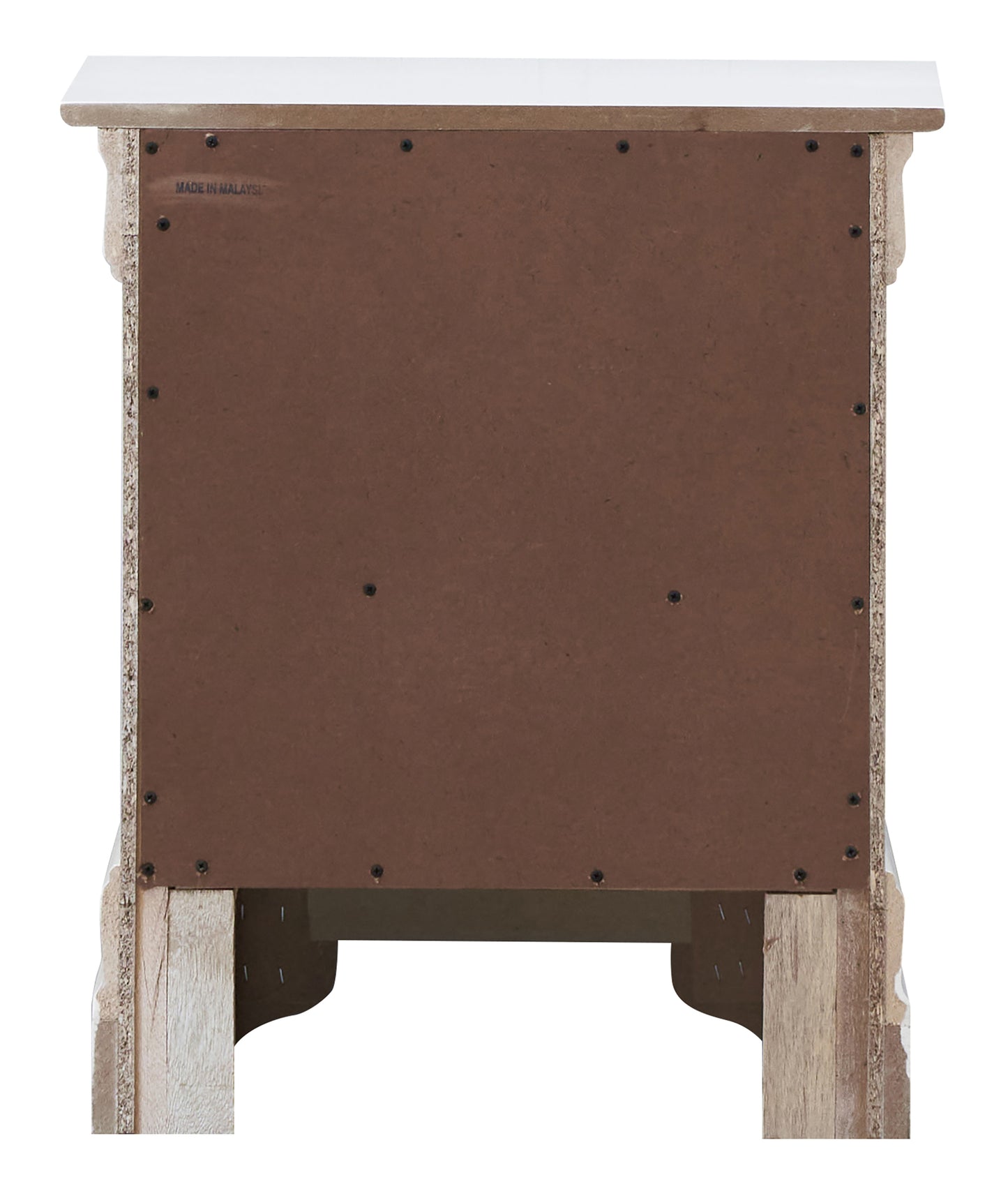 Sophisticated Silver Champagne Nightstand