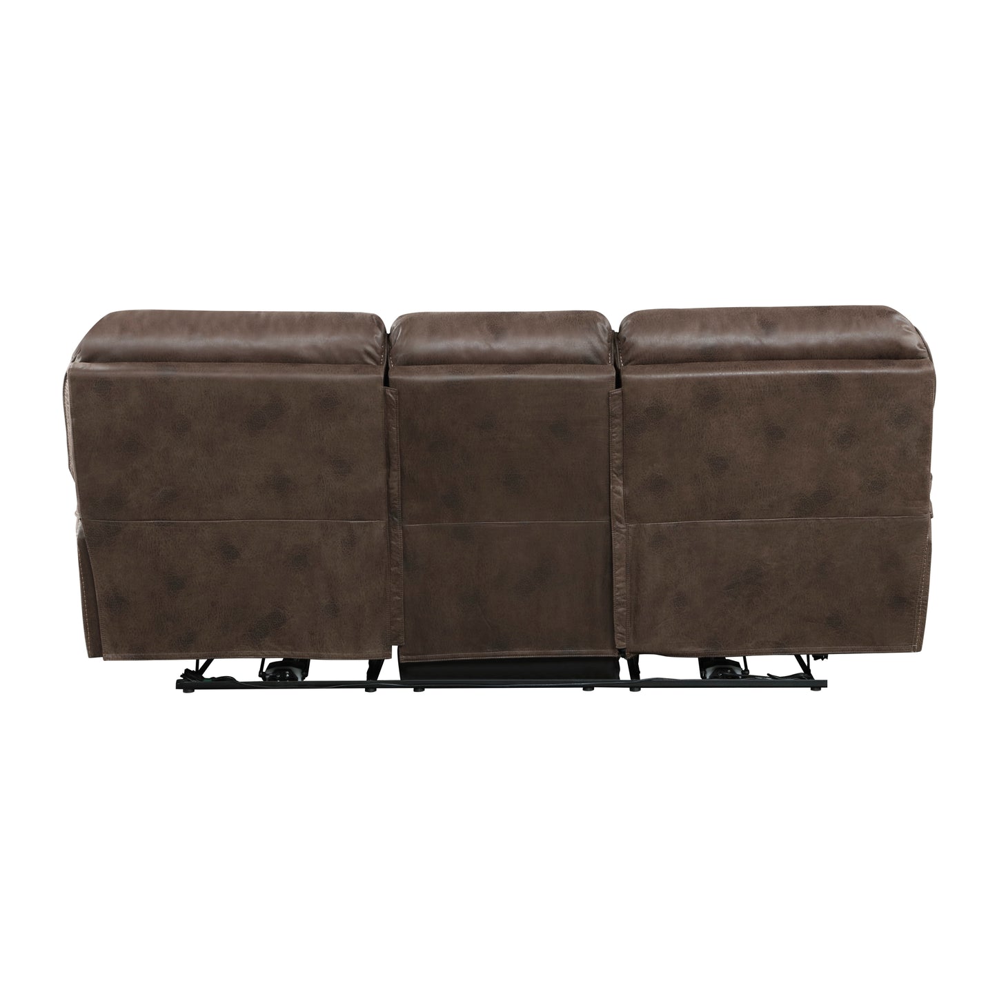 Plush Modern Living Room Sofa Set 3pc Power Reclining Sofa Loveseat Chair Brown Microfiber Upholstery USB port Solid Wood Frame Furniture