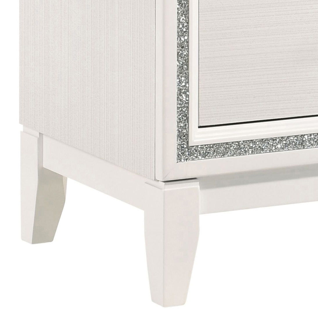 White 2-drawer Nightstand