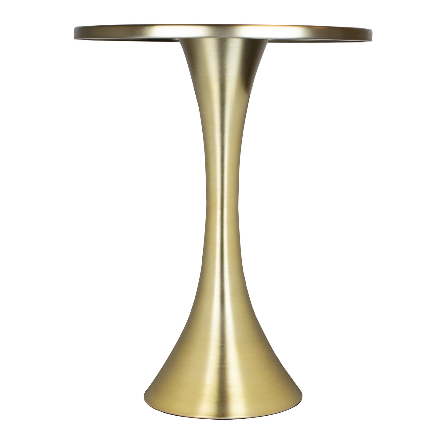 Lenuxe 24' Contemporary Metal Accent Table in Gold Metal from Grandview Gallery by LumiSource