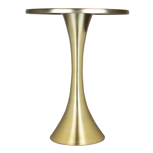 Lenuxe 24' Contemporary Metal Accent Table in Gold Metal from Grandview Gallery by LumiSource