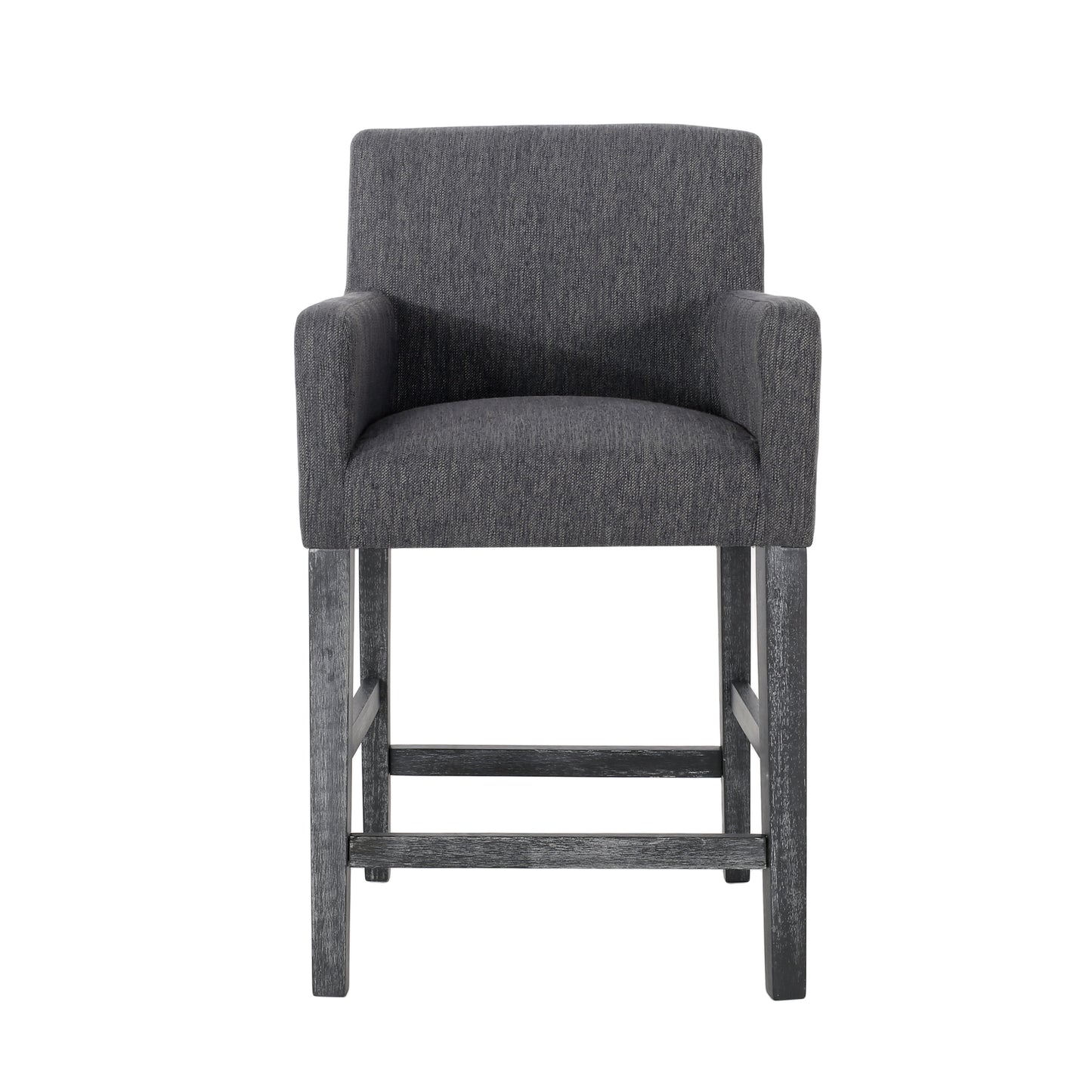 Upholstered 26 inch Counter Stool - Charcoal/Gray