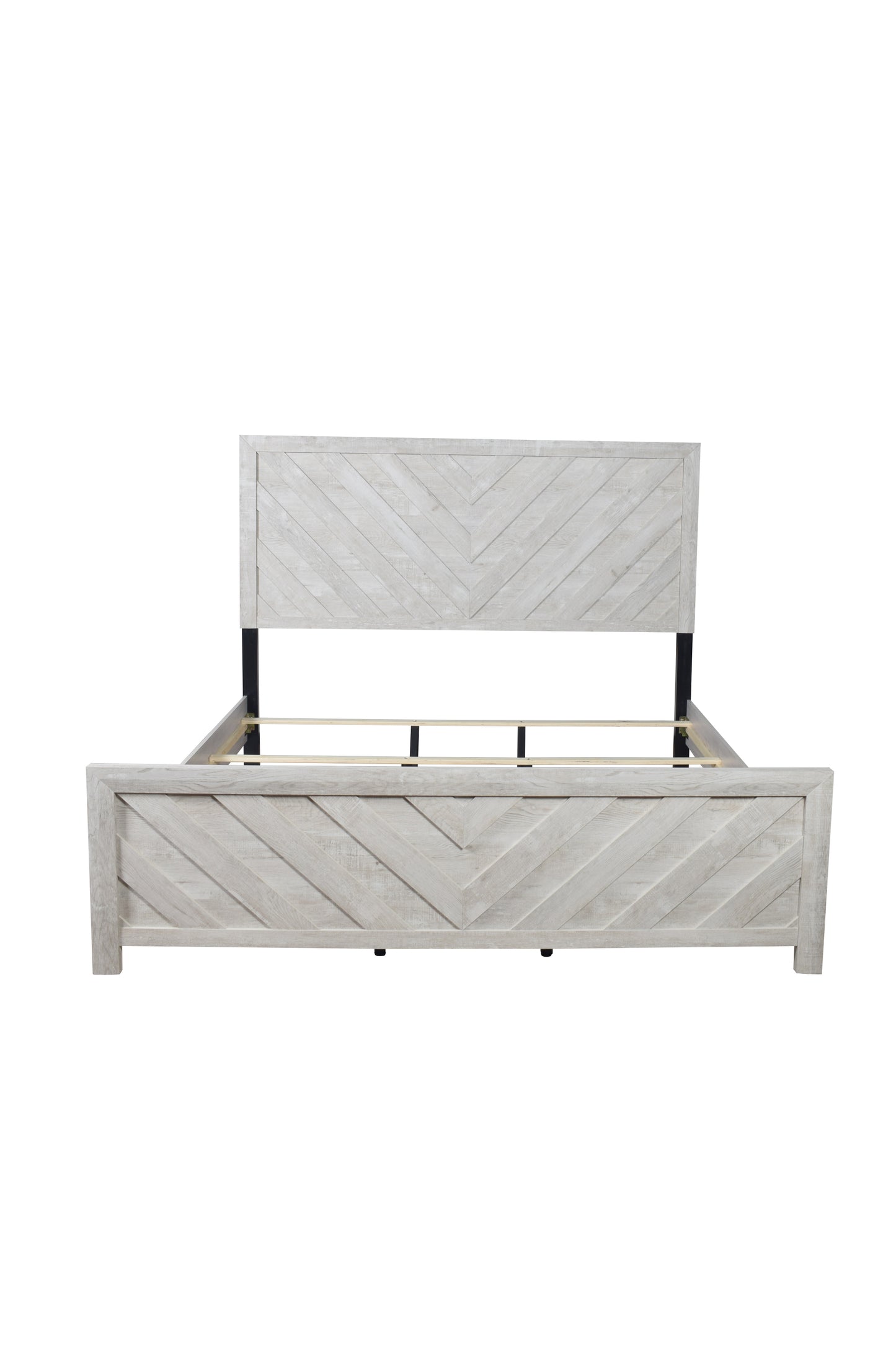 Modern Style King Bed Made with Wood in Natural