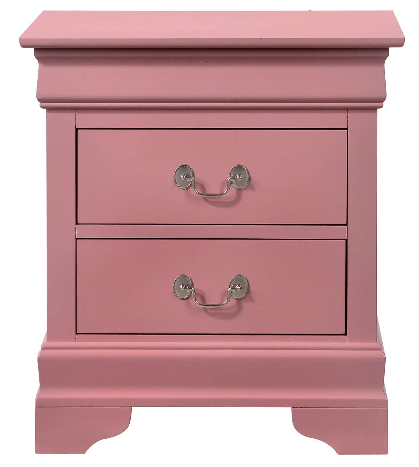 Charming Pink Traditional Nightstand