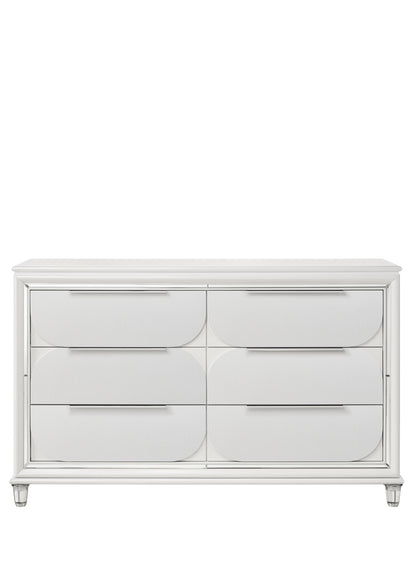 Tarian Pearl White Finish Dresser