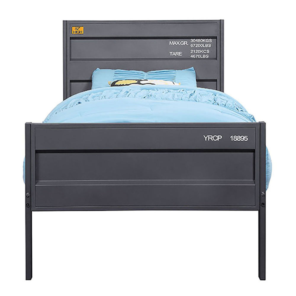 Gunmetal Twin Platform Bed