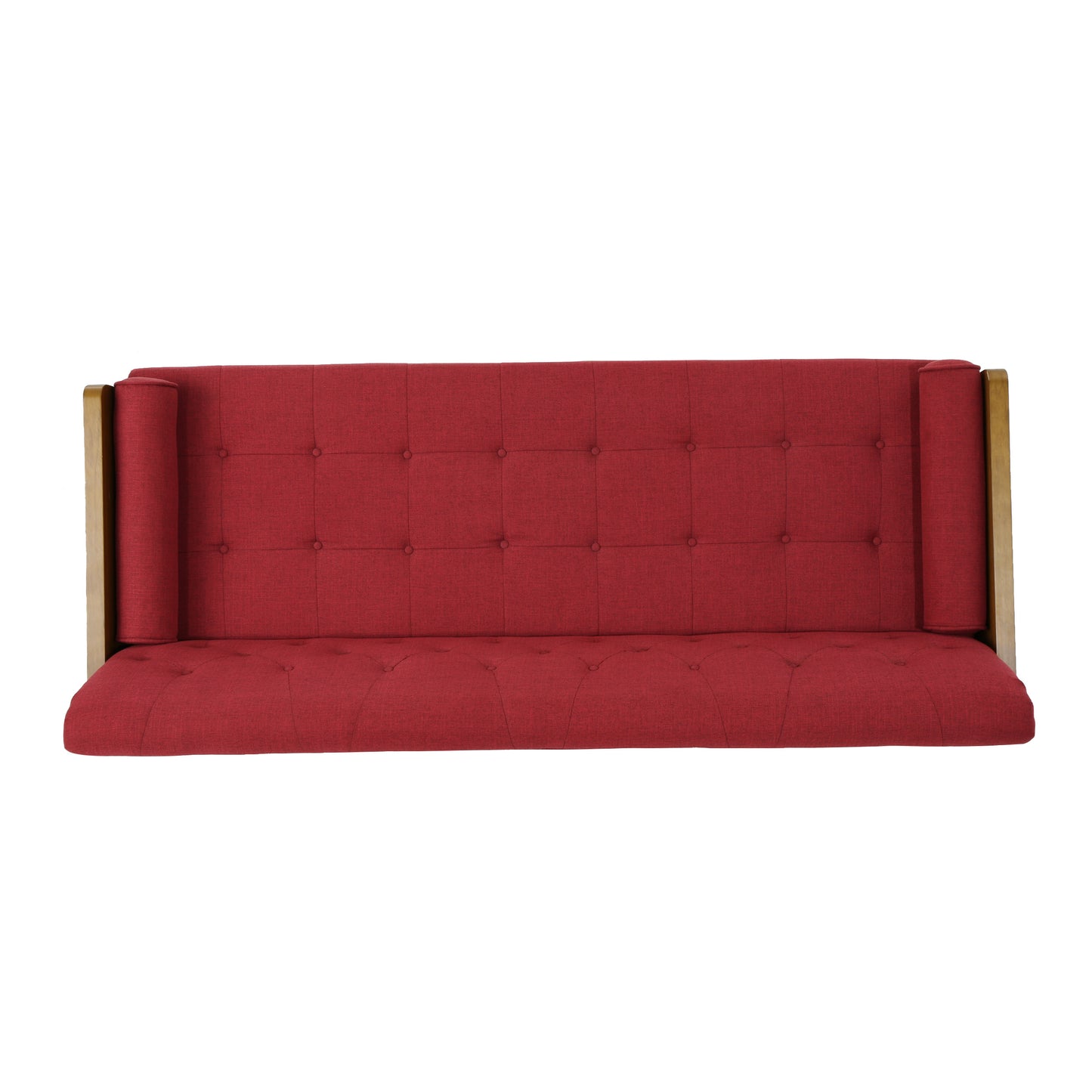 Aidan Mid Century Modern Tufted Fabric Sofa