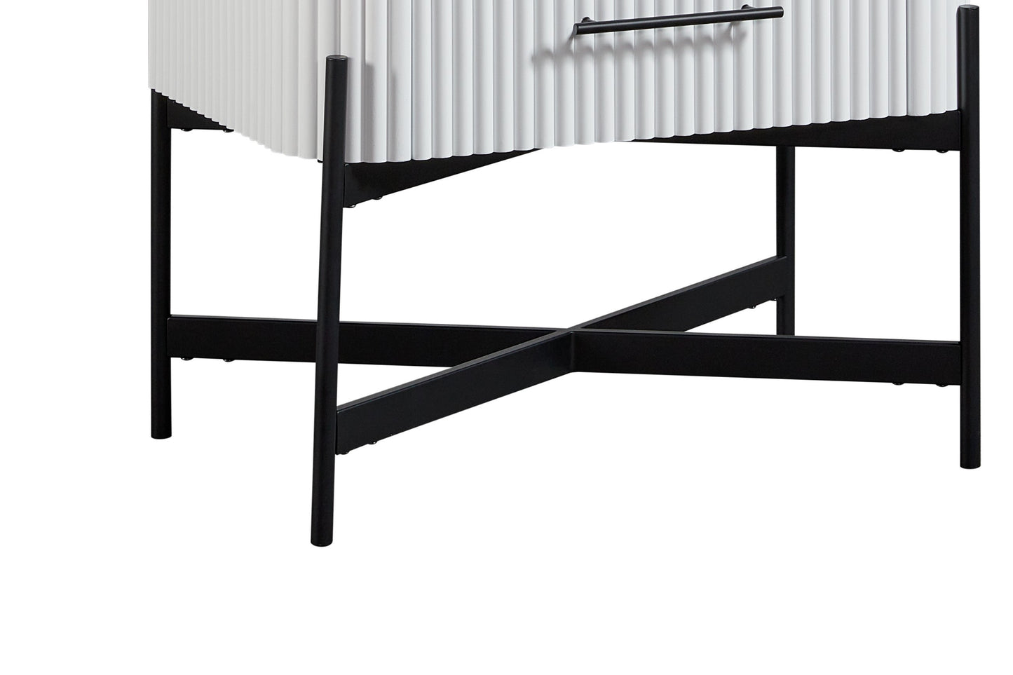 2 Drawer Nightstand - White (USB Type C)