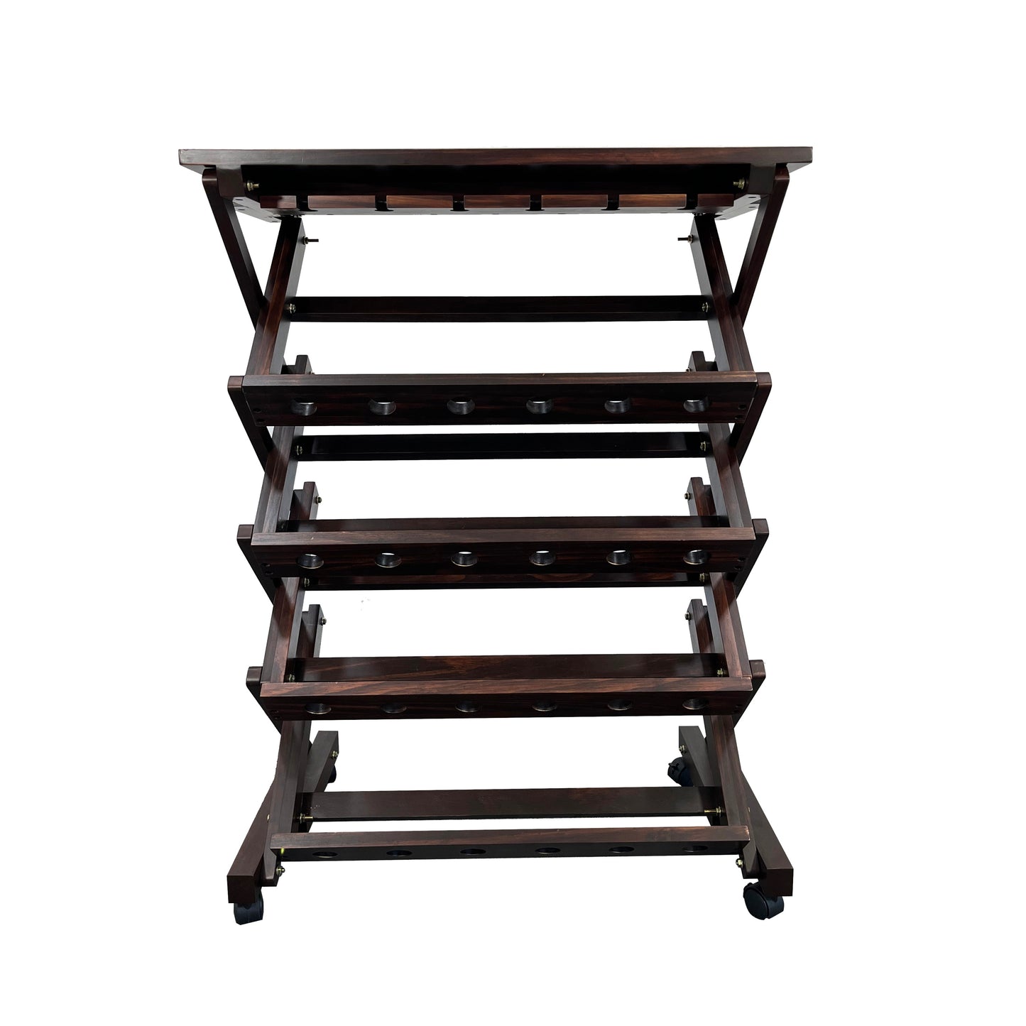 26 Bottles Freestanding wine rack,Wine Storage Rack, Freestanding Display Rack for Kitchen, Pantry, Cellar,walnut