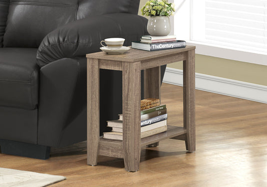 Accent Table, Side, End, Nightstand, Lamp, Living Room, Bedroom, Brown Laminate, Transitional