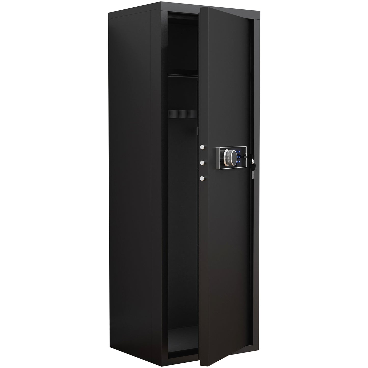 Heavey Duty,Large Size 5-8 Gun,Black Gun Cabinet with Electronic Password Keypad Lock,Unassembled Metal Rifle Gun Security Cabinet Safe Locker