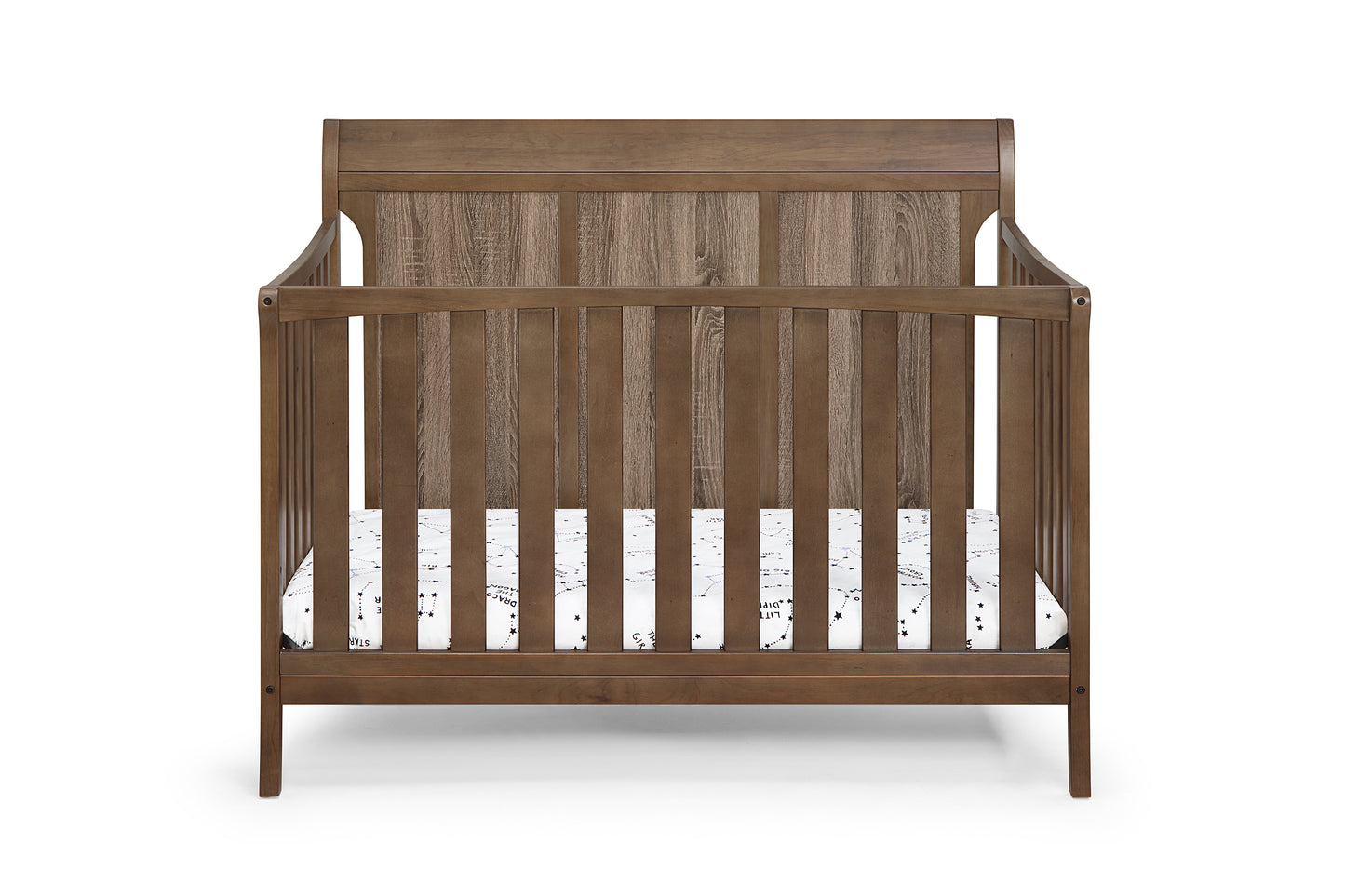 Shailee 4-in-1 Convertible Crib Brown/Brown Stone