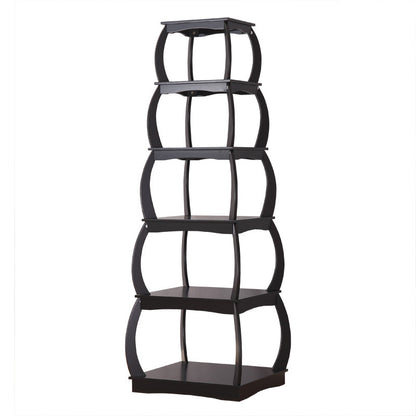 Stylish Bookshelf, 5-layer Bookcases, Black