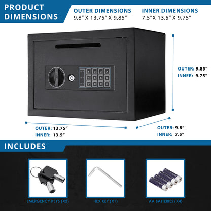 Compact Keypad Depository Safe