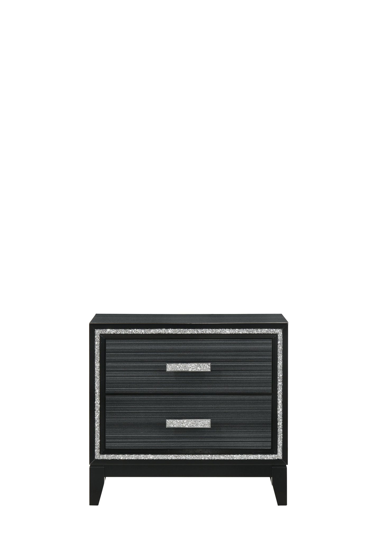 Haiden Weathered Black Finish Nightstand
