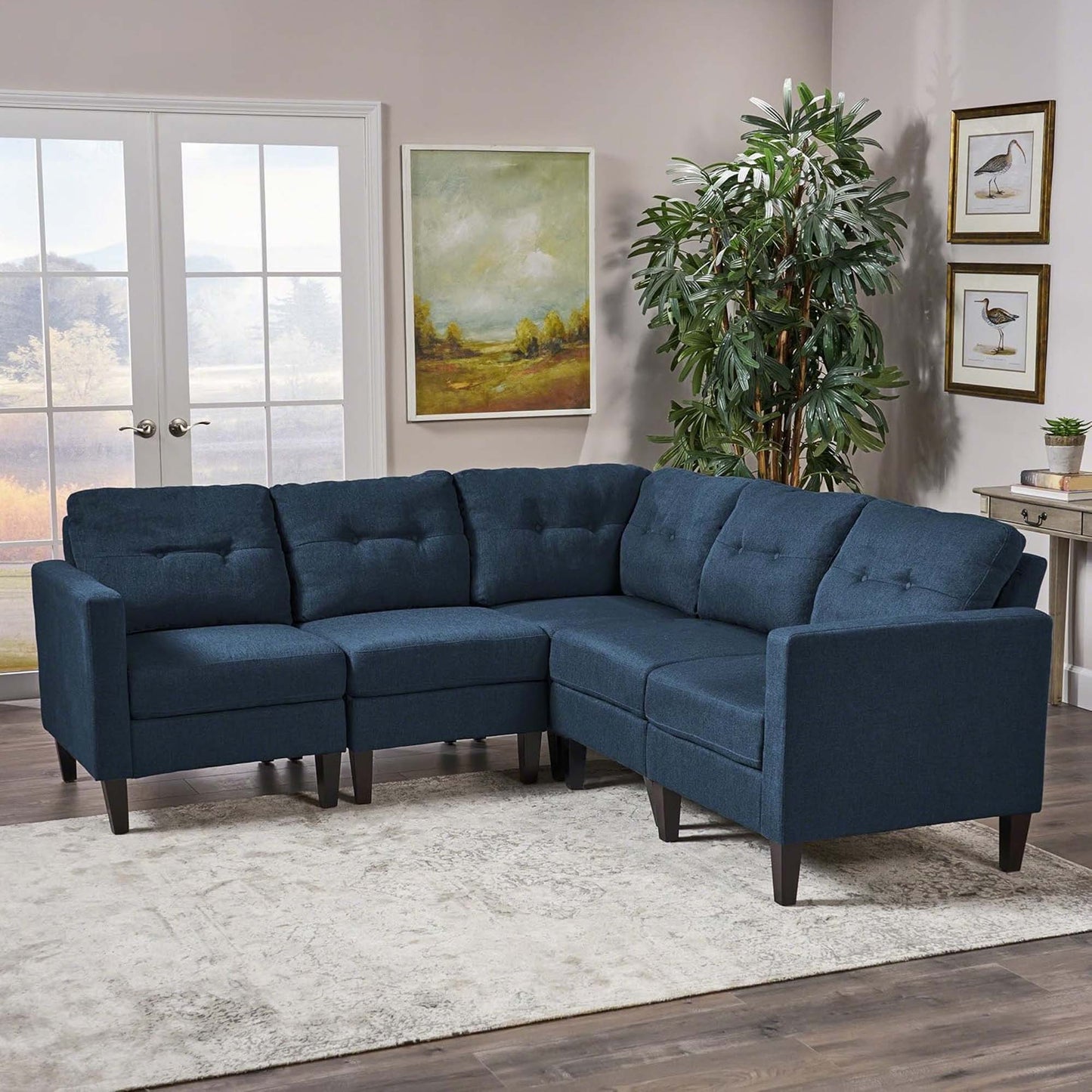 Mirod 5 - Piece Upholstered Sectional Sofa