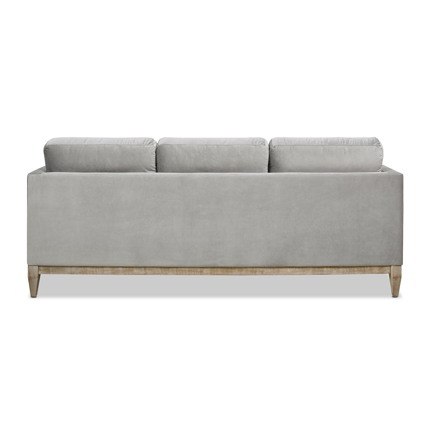 Knox 84" Modern Farmhouse Sofa, Opal Grey Velvet