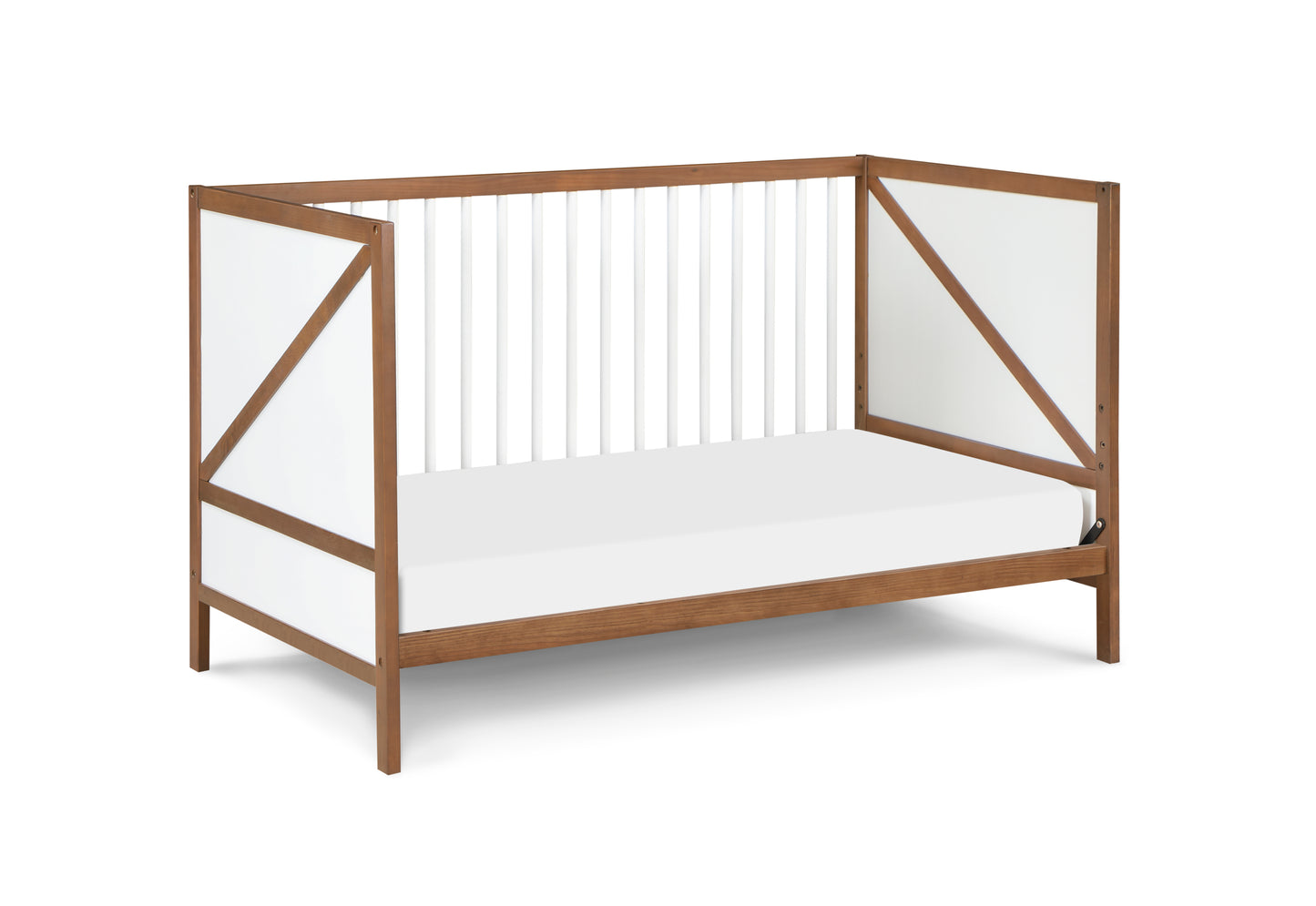 Pixie Zen 3-in-1 Crib in Walnut/White