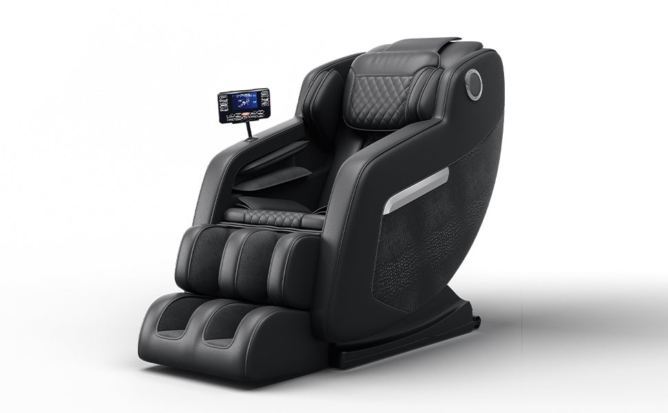 Open Massage Chair,Full Body Zero Gravity Recliner with Bluetooth, Hip Heating, Foot Massage and Air Massage System for Home Office, for mom/dad (Black)