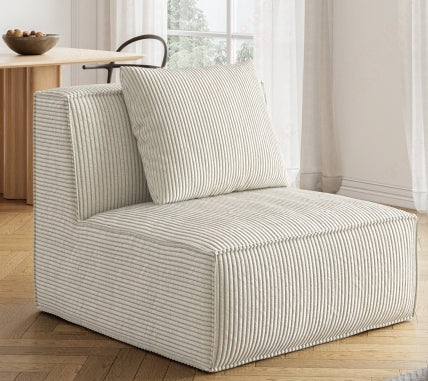 Belfin Modular Sectional Sofa, Convertible Tofu Block Sofa Floor Sofa Bed Armrest Comfy Sofa Bed Compressed Sofa Compression Sofa for Living Room Bedroom - Chenille Fabric beige