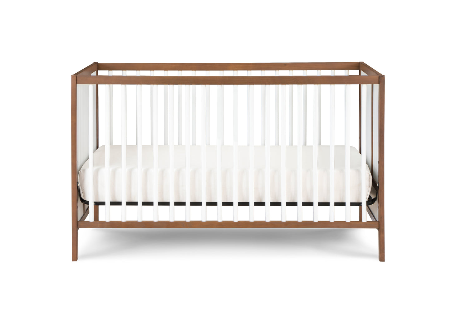 Pixie Finn 3-in-1 Crib in Walnut/White