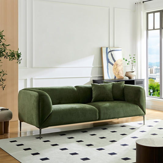 WKS2G Green sofa can be placed in the studio, living room, attic multiple scenes, style modern simple fashion, size 89.37* 35.43* high 28.74 inches