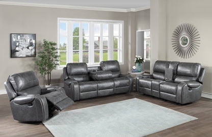 Keily - Manual Reclining Sofa - Gray