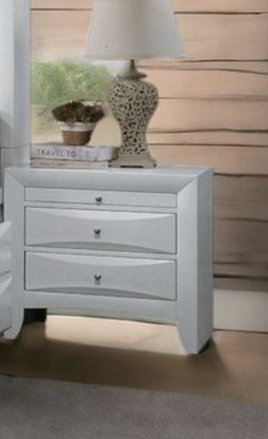 Ireland White Finish Nightstand