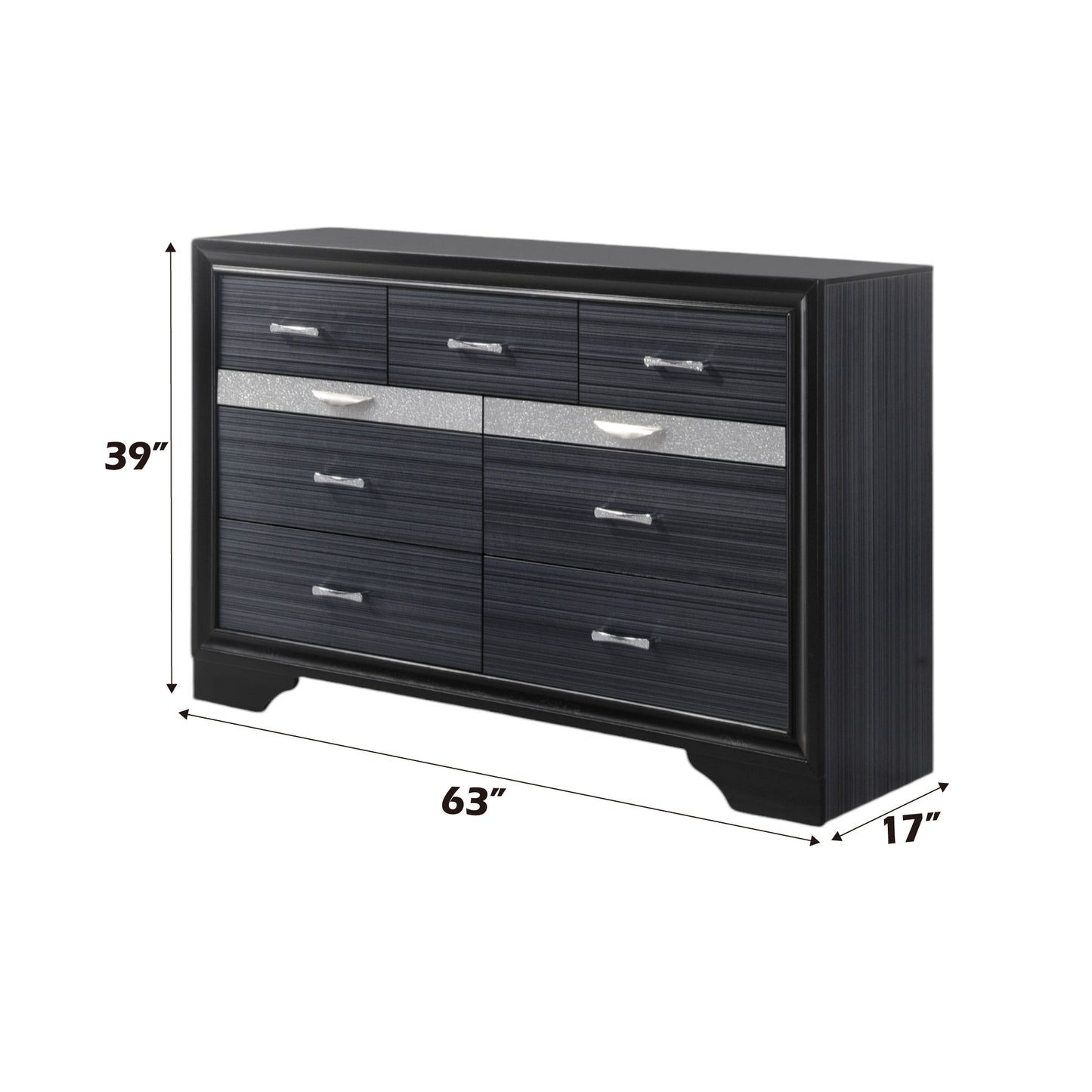Naima Black Finish Dresser