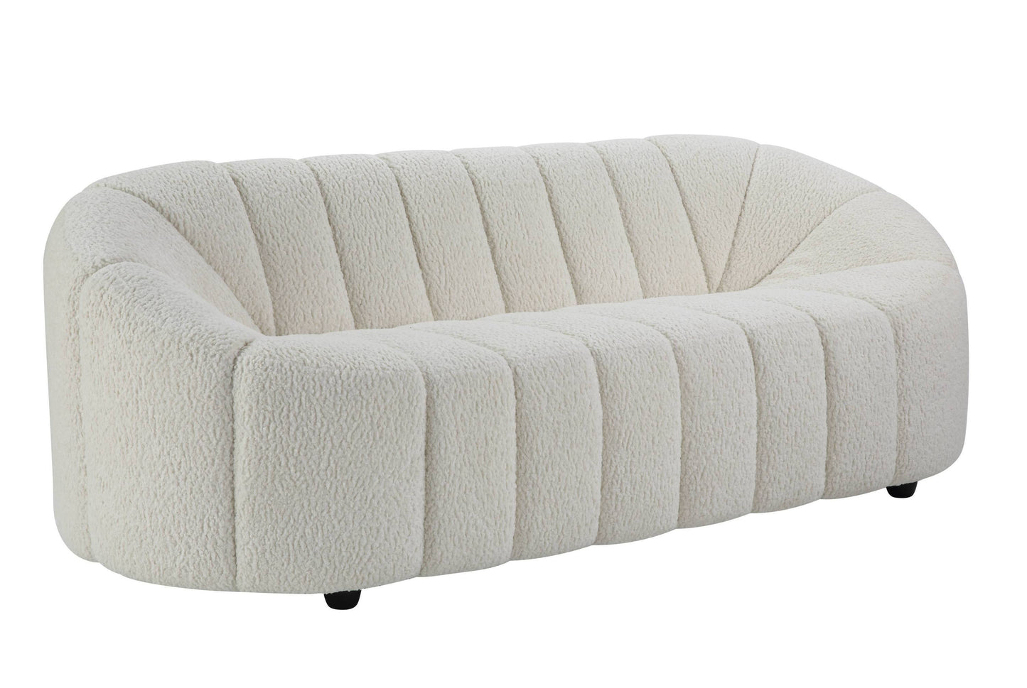 Osmash White Teddy Sherpa Sofa